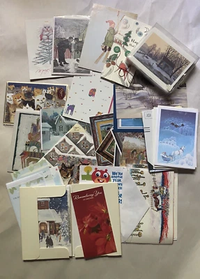 Lot of 60+ Greeting Cards Postcards Mixed Hallmark Gaspari Current Brand Vintage - Image 1 of 4