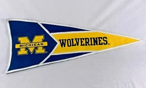 Vintage University of Michigan Wolverines College Wimpel 30x14 B-H - Bild 1 von 9
