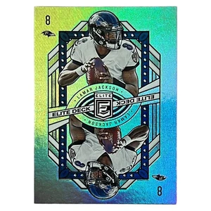 Lamar Jackson Card - SILVER PRIZM 2020 Panini Elite “Elite Deck” RAVENS Football - Picture 1 of 3