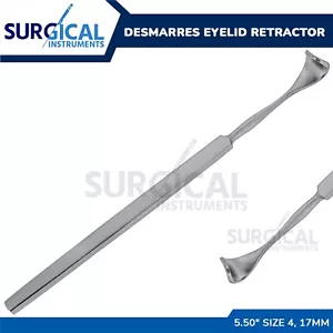 Desmarres Eyelid Retractor 5.50" (14 cm) Size 4, 17mm Stainless German Grade - Picture 1 of 3