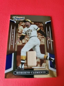 ROBERTO CLEMENTE GAME USED BAT CARD #d98/100 SPORTS LEGENDS PITTSBURGH PIRATES - Picture 1 of 2