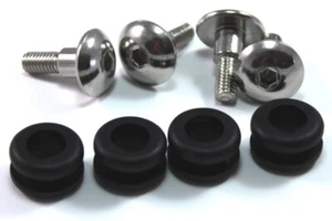 Pernos y ojales para hombro Suzuki GSX-R750 4x m6 carenado trasero inferior de acero inoxidable 750 - Imagen 1 de 5