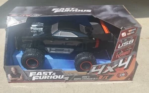JADA TOYS FAST & FURIOUS 1:12 4X4 DOM'S DODGE CHARGER R/T ELITE RC CAR, BLACK - Picture 1 of 8