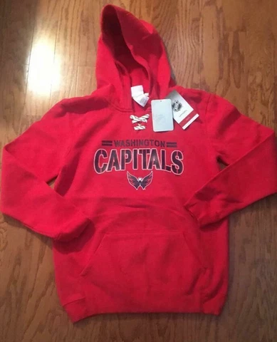 Washington Capitals NHL Youth  MED 10/12 or Large 14/16 Hooded Hoodie Sweatshirt Cover