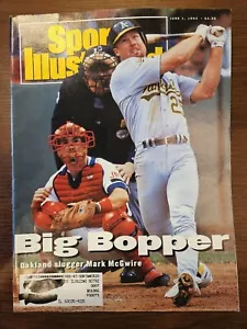 Sports Illustrated June 1 1992 Mark McGwire Oakland A's Big Bopper - Picture 1 of 5