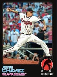 [DIGITAL CARD] Topps Bunt - Jesse Chavez - Heritage 22 S2 - Black Base - Picture 1 of 1