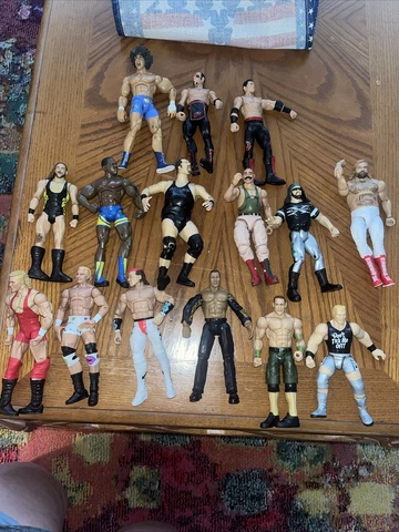 Lot of Wrestling figures Mattel 15 Big Show, Rock, John Cena Rare Wrestler Wwe Cover