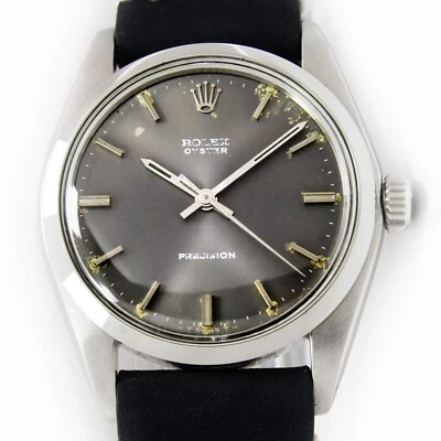 Vintage Rolex OysterPrecision Winding Original Grey Dial Steel Watch 6426 C.1973 - Image 1 of 4