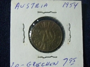 Austria 20 groschen 1954 - tipo poco común - envío gratuito -  - Imagen 1 de 2
