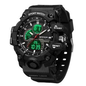 Orologio sportivo digitale da uomo impermeabile elettronico luminoso orologi da polso - Foto 1 di 26
