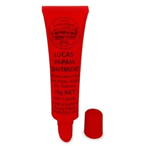 Lucas Papaw Ointment Pawpaw Cream Tube 15g Lip Balm Sunburn Boils Nappy Rash - Picture 1 of 1