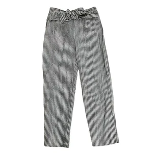UEC FREE PEOPLE GINGHAM GRÜN WEISS KARIERT PAPERBAG HOSE GRÖSSE 8 - Bild 1 von 13