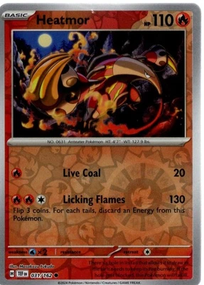 SV05: Temporal Forces #031/162 Heatmor Reverse Holo Rare - Image 1 of 2