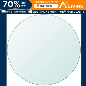 Table Top Tempered Glass Round 400 mm Dining Coffee Home Decor Furniture 43625 - Picture 1 of 4
