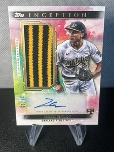 2024 Topps Inception Zach Gelof Game Sock Relic Auto /25 RC Athletics - Picture 1 of 2