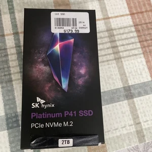 SK hynix Platinum P41 2TB PCIe NVMe Gen4 7 000MB/s LPDDR4 M.2 2280 Internal SSD - Photo 1/3