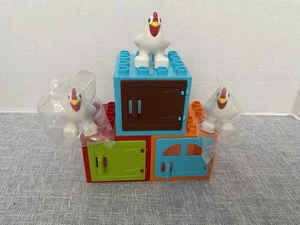 Lego Duplo Chickens Rooster Animals Coop Cages House Farm Lot Set - Picture 1 of 6
