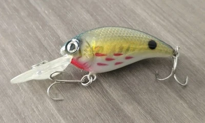 Винтажная плавающая приманка Bass Pro Shops XPS приманка лазерный глаз погремушка 2 дюйма - Изображение 1 из 4