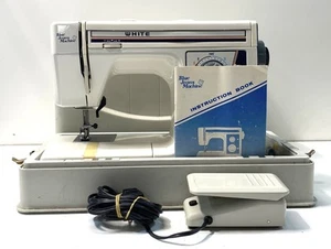 White BlueJeans White Pattern 1599 Sewing Machine - Afbeelding 1 van 6