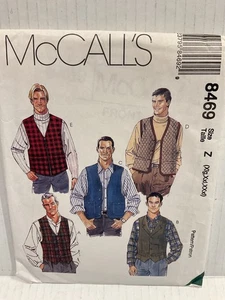 McCall's 8469 gefütterte Westen mit Kragentaschen Paspel Leistentaschen Gr. XL-3XL UC FF - Bild 1 von 5