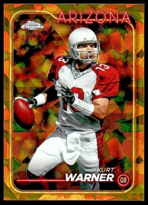 2024 Topps Chrome Sapphire - Kurt Warner #1 Gold Sapphire Refractor /50 - Picture 1 of 2