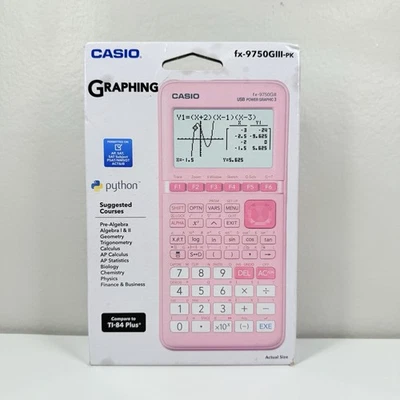 Casio FX-9750GIII Pink Graphing Calculator Python Sealed Graphics Calculator - Image 1 of 4