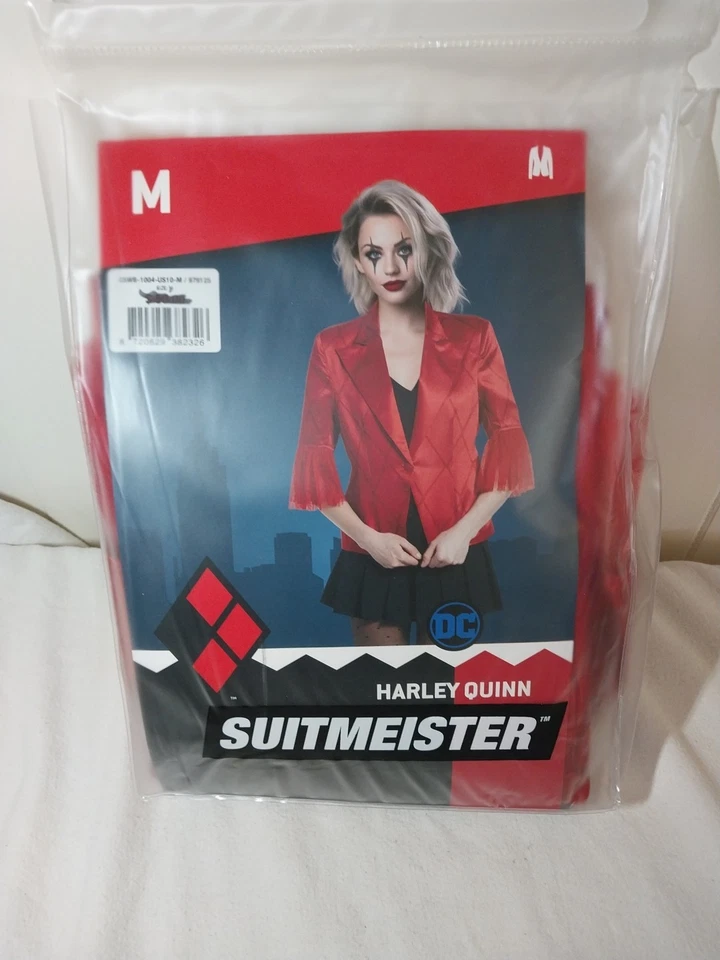 Suitmeister Harley Quinn Red Blazer Jacket Halloween/Cosplay Adult SZ M Joker 2