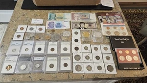 42 NGC & ANAC slabbed coin lot unc, SILVER Half & Ike Dollar  Proof & Mint set's - Picture 1 of 19
