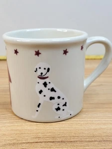 STARBUCKS Barista Hartstone Pottery Mug Dalmatian & Dog House Hand Painted 14oz - Picture 1 of 6