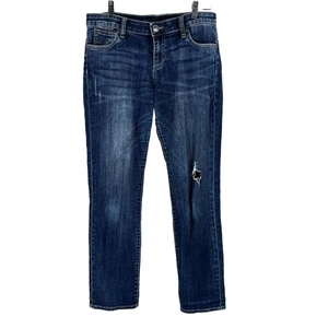 Kut From The Kloth Catherine Boyfriend Jeans Women's Size 6 Distressed Dark Wash - Picture 1 of 10