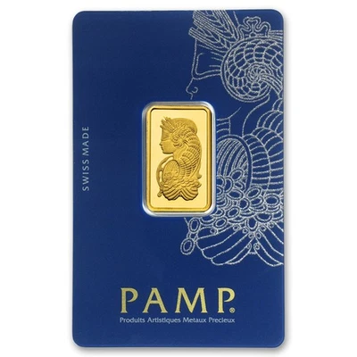 Золотой слиток 10 грамм PAMP Lady Fortuna VERISCAN™ с пробой - Изображение 1 из 4
