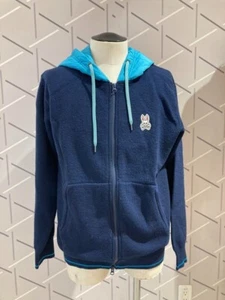 PSYCHO BUNNY Full Zip Hoodie Navy JP M (US S - Picture 1 of 13