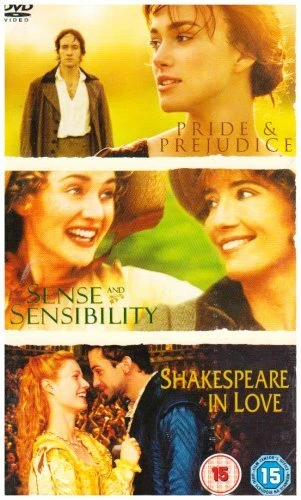 Pride and Prejudice / Sense and Sensibility / Shakespeare in Love DVD Drama New - Image 1 of 4