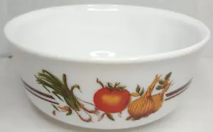 Arcopal Opal Pyrex Vegetables Pattern Small 12cm Mixing Bowl - Spice 'o Life - Picture 1 of 6