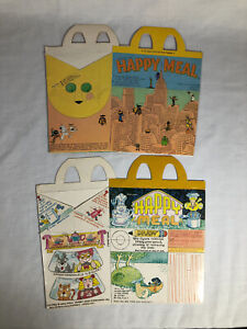 Lot of 2 Vintage McDonald's Happy Meal Boxes - 1979 - Great Condition!