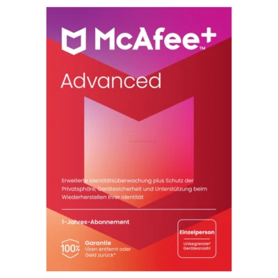 McAfee+ Plus Advanced Individual / Family - Schutz für alle Geräte Code in a Box - Bild 1 von 4