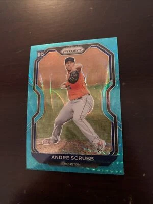 2021 Prizm #54 Astros ANDRE SCRUBB BLUE PRIZM parallel RC Rookie - Image 1 of 4