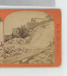 US Military Academy West Point NY New York W.M. Chase Stereoview c1870 - Picture 1 of 2