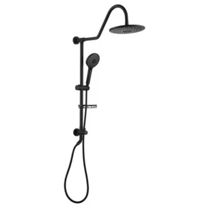 Shower Design & Quality 10" Wall Mount Shower System Matte Black (No Valve) - Picture 1 of 4