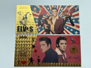 Elvis Presley Rock and Roll Singer Gold Foil/Souvenir Note - Picture 1 of 3