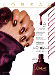 L'oreal 1998 esmalte de uñas belleza anuncio de revista de 1 página - Imagen 1 de 1