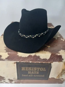 De colección RESISTOL Talla 7 1/8 The Champ XXX Castor Western Sombrero de Vaquero... Hecho en TX - Imagen 1 de 11
