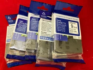 5 Pack NineLeaf Replacement Label Tape for Brother Laminated P-Touch TZ221 9mm - Picture 1 of 2