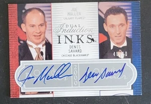 Denis Savard and Joe Mullen Autographed 2009 OPC Card Hockey HOF - Picture 1 of 1