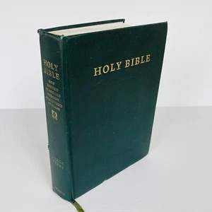 Holy Bible NRSV Large Print, Anglicized Edition, Oxford, Hardcover, Green - Foto 1 di 12
