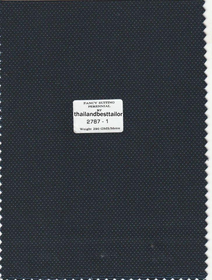 Dark Blue Birdseye Suiting Fabric Best For Suit Pants 5 Yard Fabric - Image 1 of 2