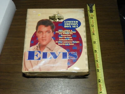 ELVIS INCLUDES 5  PICTURE SHAPED CD SINGLES  SEALED - Image 1 of 4