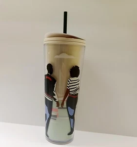 STARBUCKS + LOU 2024 Black History Month DAMON BROWN Cold Cup Tumbler 24oz NEW - Picture 1 of 2