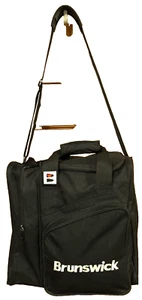 SELTENE Version EUC schwarz Brunswick Bowling Ball Nylon Tasche mit Schuhaufbewahrung - Bild 1 von 22