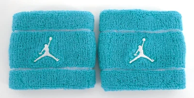 Pulseras Nike Dri-Fit Terry verde azulado/blanco para hombre Foto 1 de 4